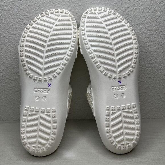 CROCS White Kadee II Jewels Embellishment Slip-On Z-Strap Sandals - Picture 6 of 7